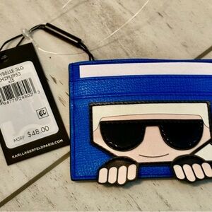 Karl Lagerfeld Vibrant Blue Card Holder